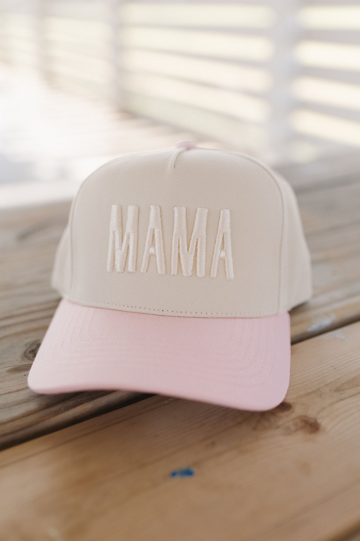 "MAMA" EMBROIDERED TRUCKER
