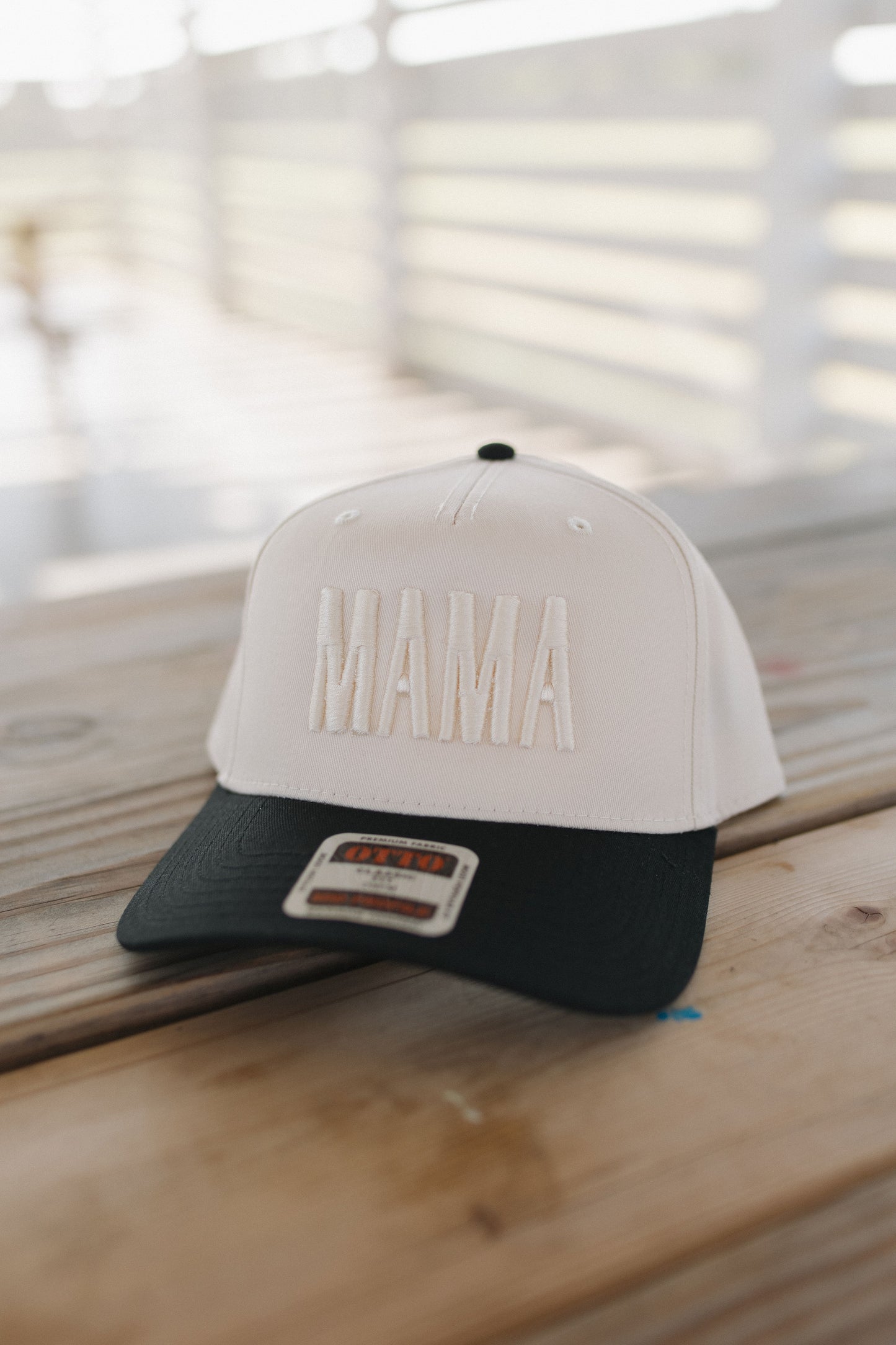 "MAMA" EMBROIDERED TRUCKER