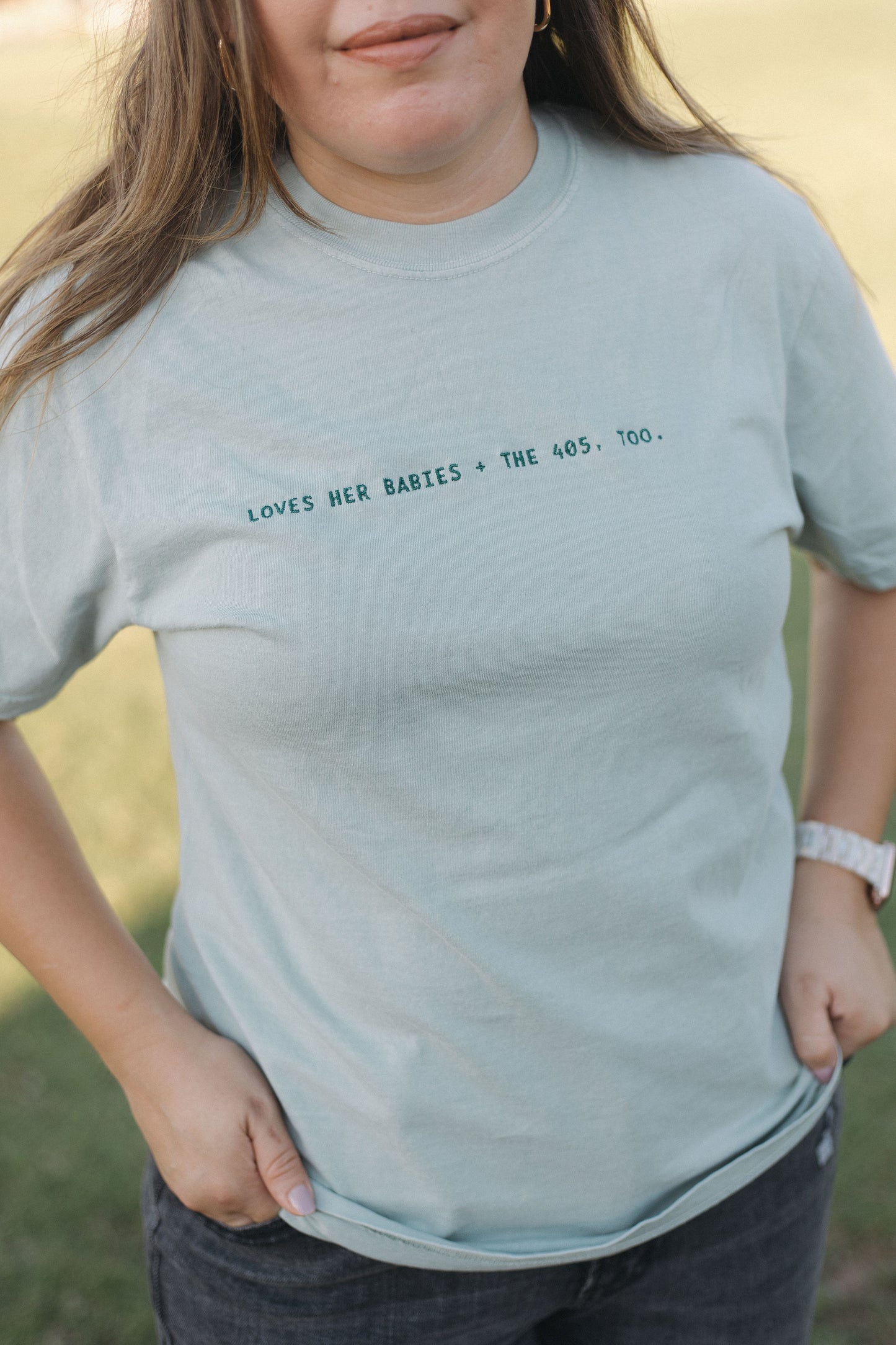 “Loves Her ___” EMBROIDERED TEE