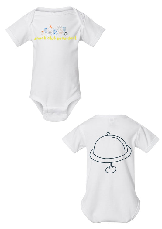 SNACK CLUB PRESIDENT ONESIE
