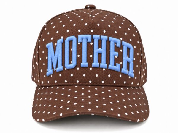 MOTHER POLKA DOT EMBROIDERED HAT