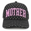 MOTHER POLKA DOT EMBROIDERED HAT