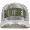 MOTHER STRIPE EMBROIDERED HAT