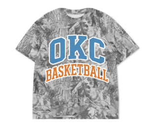 YOUTH OVERSIZED GREY OKC BASKETBALL